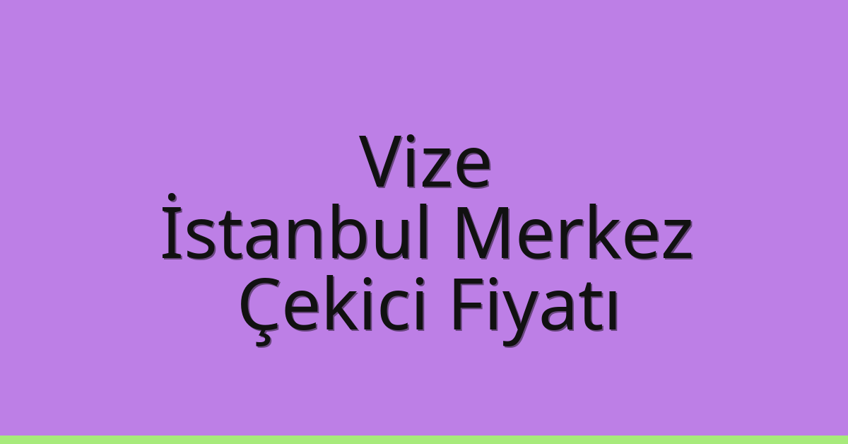 Vize Çekici Fiyatı – İstanbul Merkez Oto Kurtarıcı Ücreti