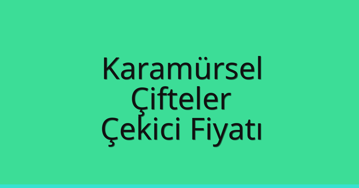 Karamürsel Çekici Fiyatı – Çifteler Oto Kurtarıcı Ücreti