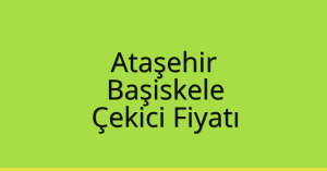 Ataşehir Çekici Fiyatı – Başiskele Oto Kurtarıcı Ücreti