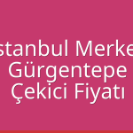 İstanbul Merkez Çekici Fiyatı – Gürgentepe Oto Kurtarıcı Ücreti