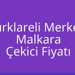 Kırklareli Merkez Çekici Fiyatı – Malkara Oto Kurtarıcı Ücreti