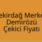 Tekirdağ Merkez Çekici Fiyatı – Demirözü Oto Kurtarıcı Ücreti