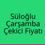 Süloğlu Çekici Fiyatı – Çarşamba Oto Kurtarıcı Ücreti
