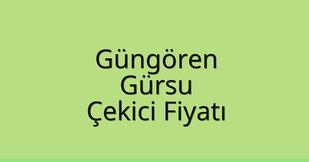 Güngören Çekici Fiyatı – Gürsu Oto Kurtarıcı Ücreti
