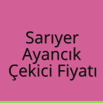 Sarıyer Çekici Fiyatı – Ayancık Oto Kurtarıcı Ücreti