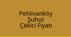 Pehlivanköy Çekici Fiyatı – Şuhut Oto Kurtarıcı Ücreti