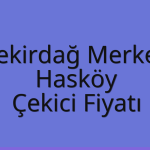 Tekirdağ Merkez Çekici Fiyatı – Hasköy Oto Kurtarıcı Ücreti